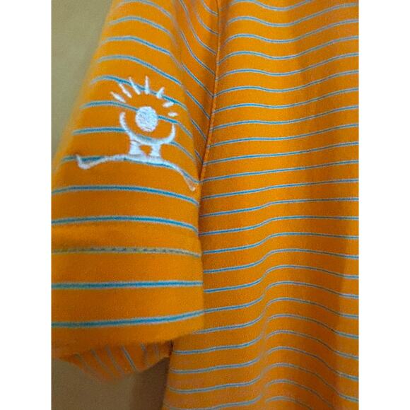 Women's Nike Golf Short Sleeve Polo Shirt, Orange & Blue, Size XL, EUC - Picture 4 of 4